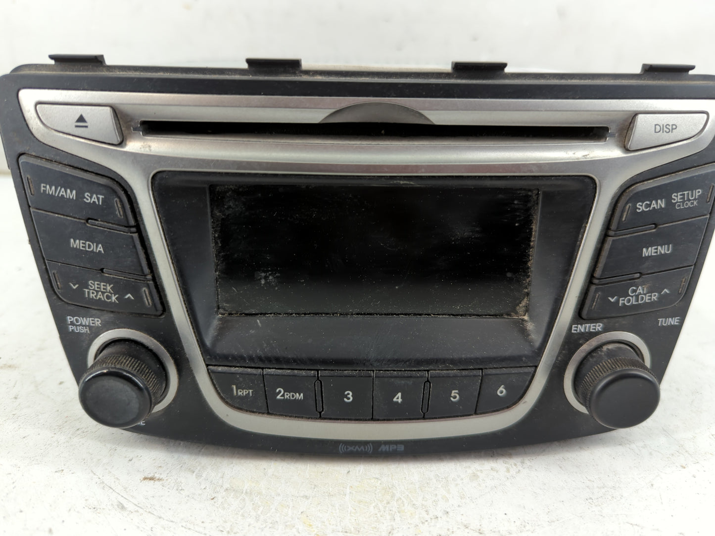 2015-2017 Hyundai Accent Radio AM FM Cd Player Receiver Replacement P/N:961701R111RDR Fits Fits 2015 2016 2017 OEM Used Auto