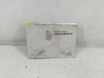 compare product 2015 Hyundai Accent Owners Manual Book Guide P/N:F1R0 EU4DD OEM Used Auto Parts