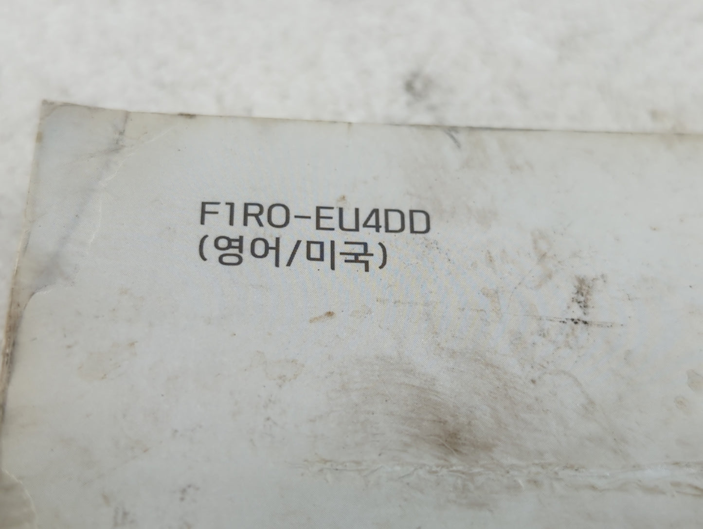 2015 Hyundai Accent Owners Manual Book Guide P/N:F1R0 EU4DD OEM Used Auto Parts - Oemusedautoparts1.com