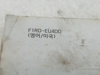 2015 Hyundai Accent Owners Manual Book Guide P/N:F1R0 EU4DD OEM Used Auto Parts - Oemusedautoparts1.com