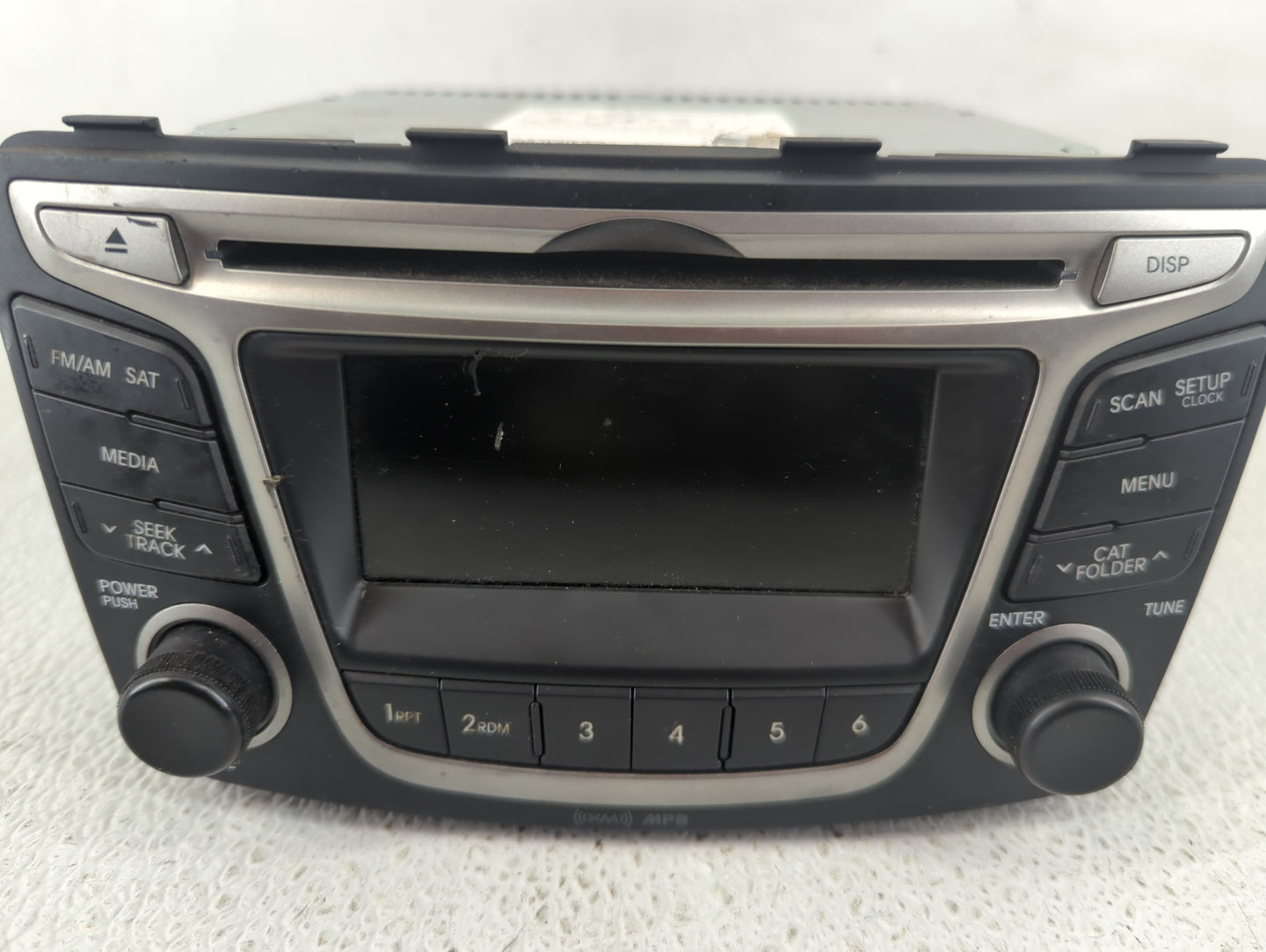 2015-2017 Hyundai Accent Radio AM FM Cd Player Receiver Replacement P/N:961701R111RDR Fits Fits 2015 2016 2017 OEM Used Auto