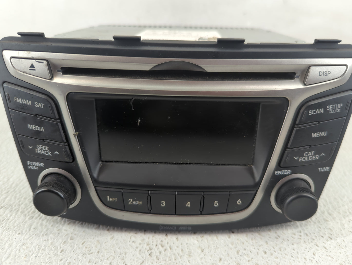 2015-2017 Hyundai Accent Radio AM FM Cd Player Receiver Replacement P/N:961701R111RDR Fits Fits 2015 2016 2017 OEM Used Auto