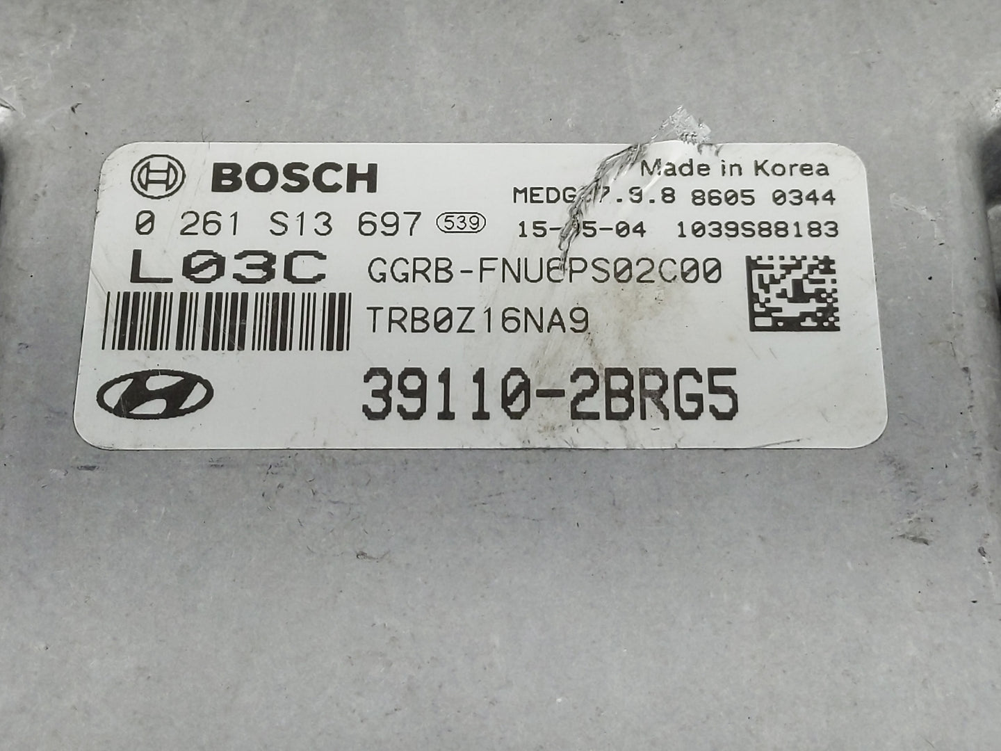 2015-2017 Hyundai Accent PCM Engine Control Computer ECU ECM PCU OEM P/N:391B1-2BRG7 Fits Fits 2015 2016 2017 OEM Used Auto 