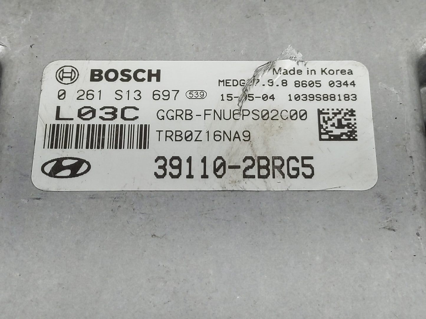 2015-2017 Hyundai Accent PCM Engine Control Computer ECU ECM PCU OEM P/N:391B1-2BRG7 Fits Fits 2015 2016 2017 OEM Used Auto 