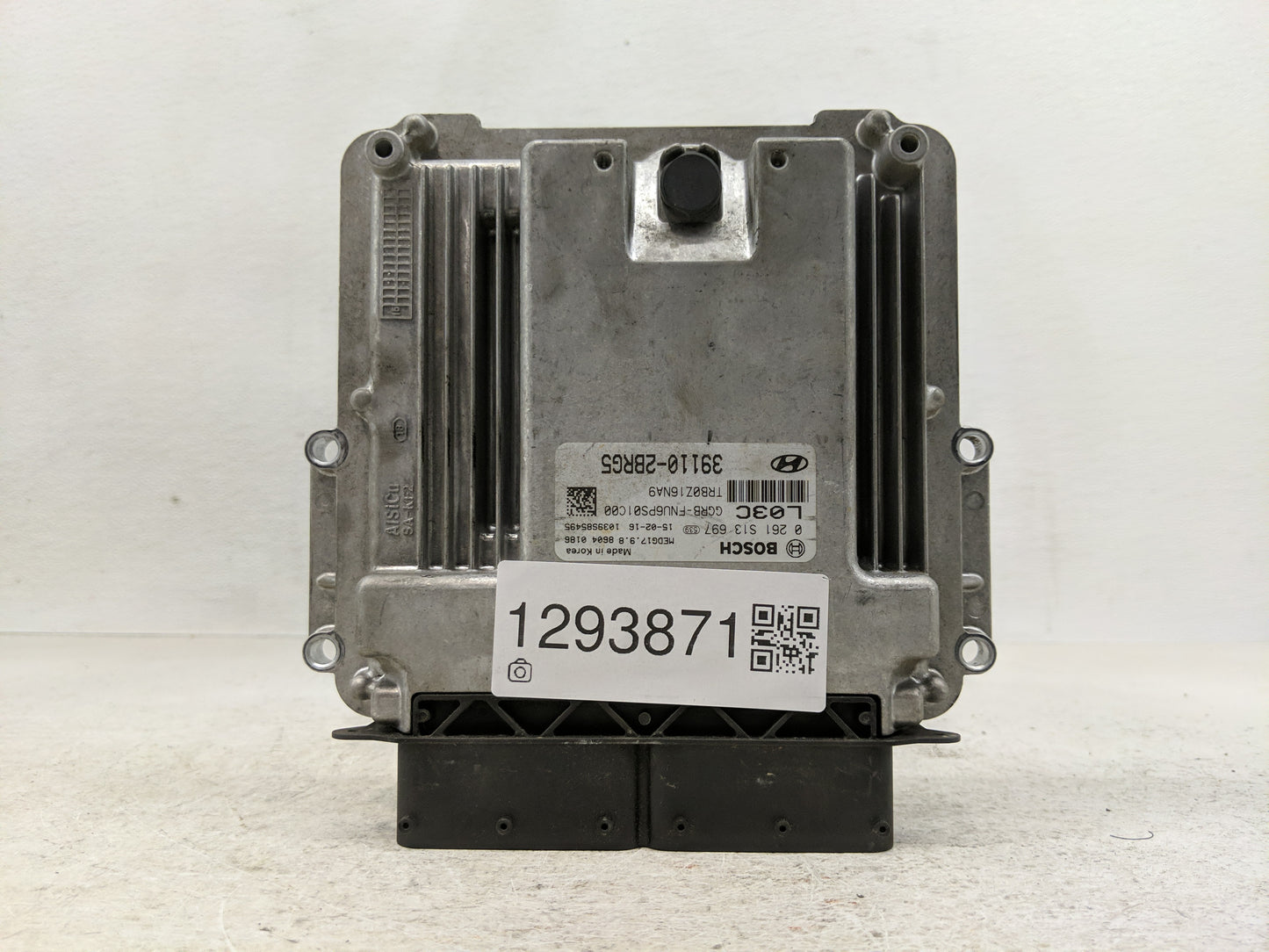 2015-2017 Hyundai Accent PCM Engine Control Computer ECU ECM PCU OEM P/N:39110-2BRG5 Fits Fits 2015 2016 2017 OEM Used Auto 