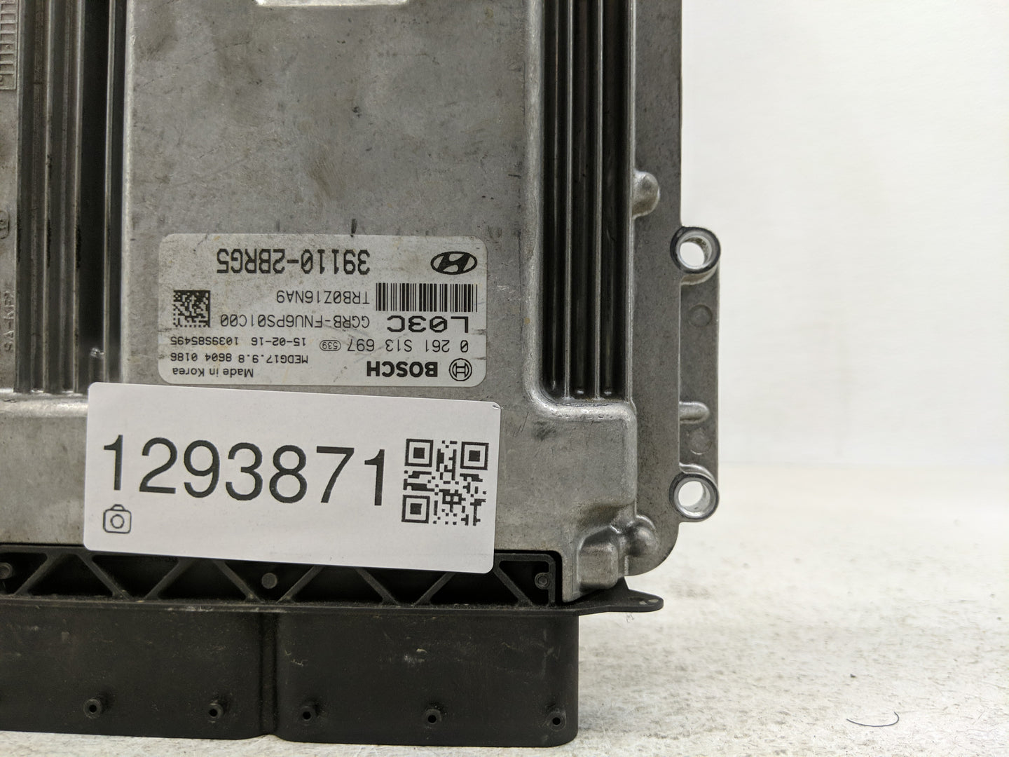 2015-2017 Hyundai Accent PCM Engine Control Computer ECU ECM PCU OEM P/N:39110-2BRG5 Fits Fits 2015 2016 2017 OEM Used Auto 
