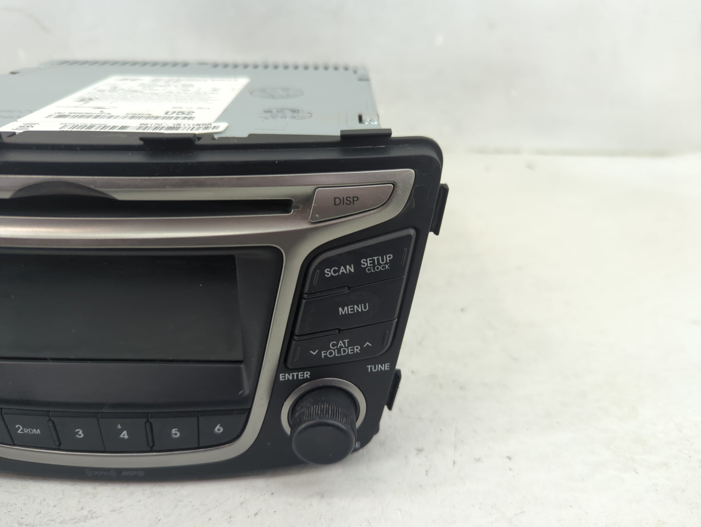 2015-2017 Hyundai Accent Radio AM FM Cd Player Receiver Replacement P/N:96170-1R111RDR Fits Fits 2015 2016 2017 OEM Used Aut