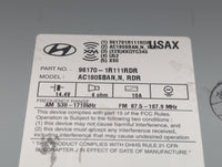 2015-2017 Hyundai Accent Radio AM FM Cd Player Receiver Replacement P/N:96170-1R111RDR Fits Fits 2015 2016 2017 OEM Used Aut