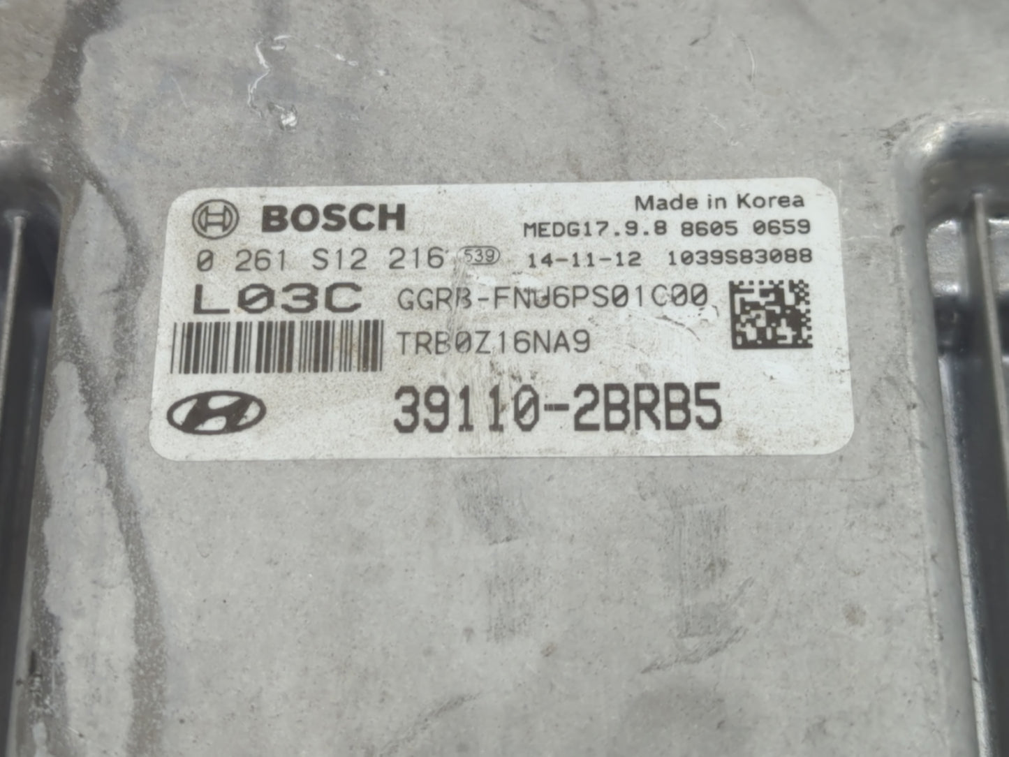 2015-2017 Hyundai Accent PCM Engine Control Computer ECU ECM PCU OEM P/N:39110-2BRB5 Fits Fits 2015 2016 2017 OEM Used Auto 
