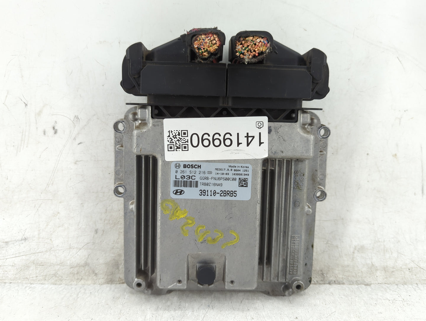 2015-2017 Hyundai Accent PCM Engine Control Computer ECU ECM PCU OEM P/N:39110-2BRB5 Fits Fits 2015 2016 2017 OEM Used Auto 