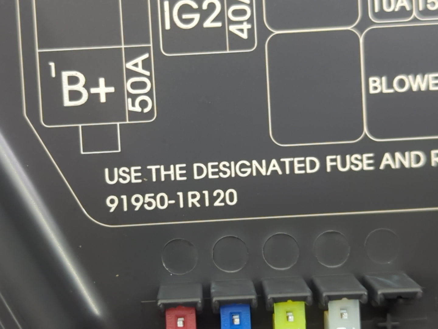 2015-2017 Hyundai Accent Fusebox Fuse Box Panel Relay Module P/N:91950-1R120 Fits Fits 2015 2016 2017 OEM Used Auto Parts - 