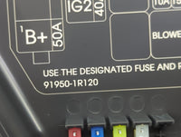 2015-2017 Hyundai Accent Fusebox Fuse Box Panel Relay Module P/N:91950-1R120 Fits Fits 2015 2016 2017 OEM Used Auto Parts - 