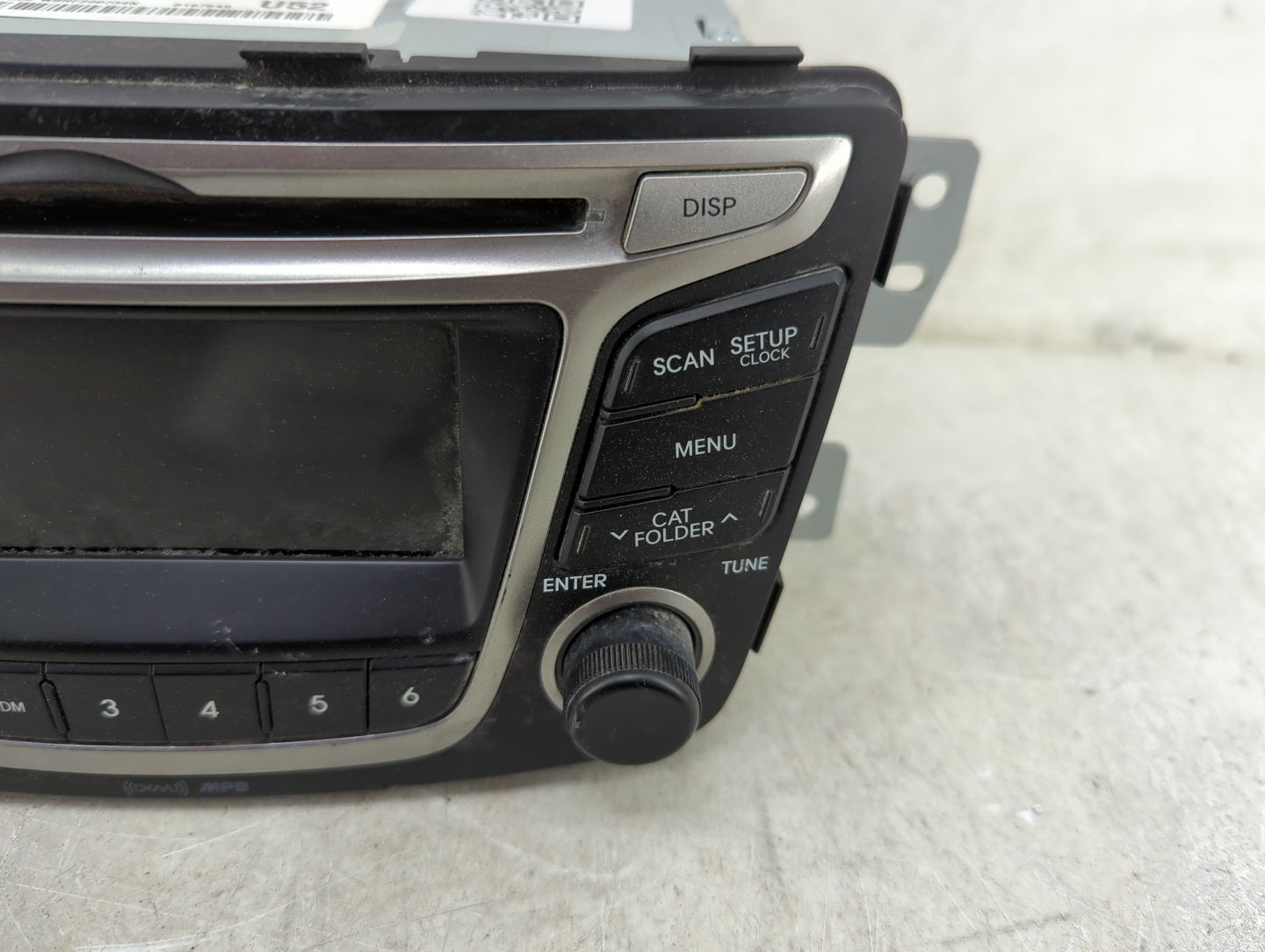 2015 Hyundai Accent Radio AM FM Cd Player Receiver Replacement P/N:96170-1R111RDR AC180SBAN, AC180SBANNRDR Fits OEM Used Aut