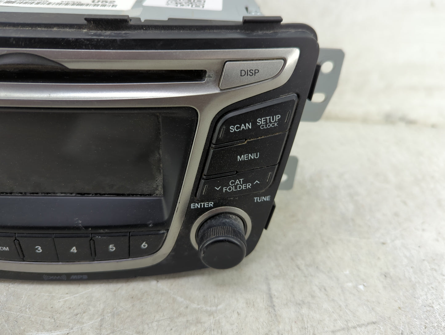 2015 Hyundai Accent Radio AM FM Cd Player Receiver Replacement P/N:96170-1R111RDR AC180SBAN, AC180SBANNRDR Fits OEM Used Aut