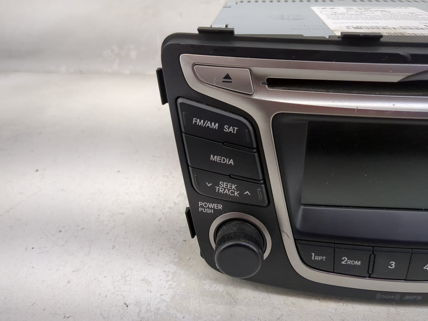 2015 Hyundai Accent Radio AM FM Cd Player Receiver Replacement P/N:961701R111RDR AC180SBAN Fits OEM Used Auto Parts - Oemuse