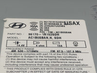 2015-2017 Hyundai Accent Radio AM FM Cd Player Receiver Replacement P/N:961701R152SDH AC1B0SBAN,N,SDH Fits Fits 2015 2016 20