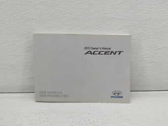 compare product 2015 Hyundai Accent Owners Manual Book Guide OEM Used Auto Parts