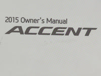 2015 Hyundai Accent Owners Manual Book Guide OEM Used Auto Parts - Oemusedautoparts1.com