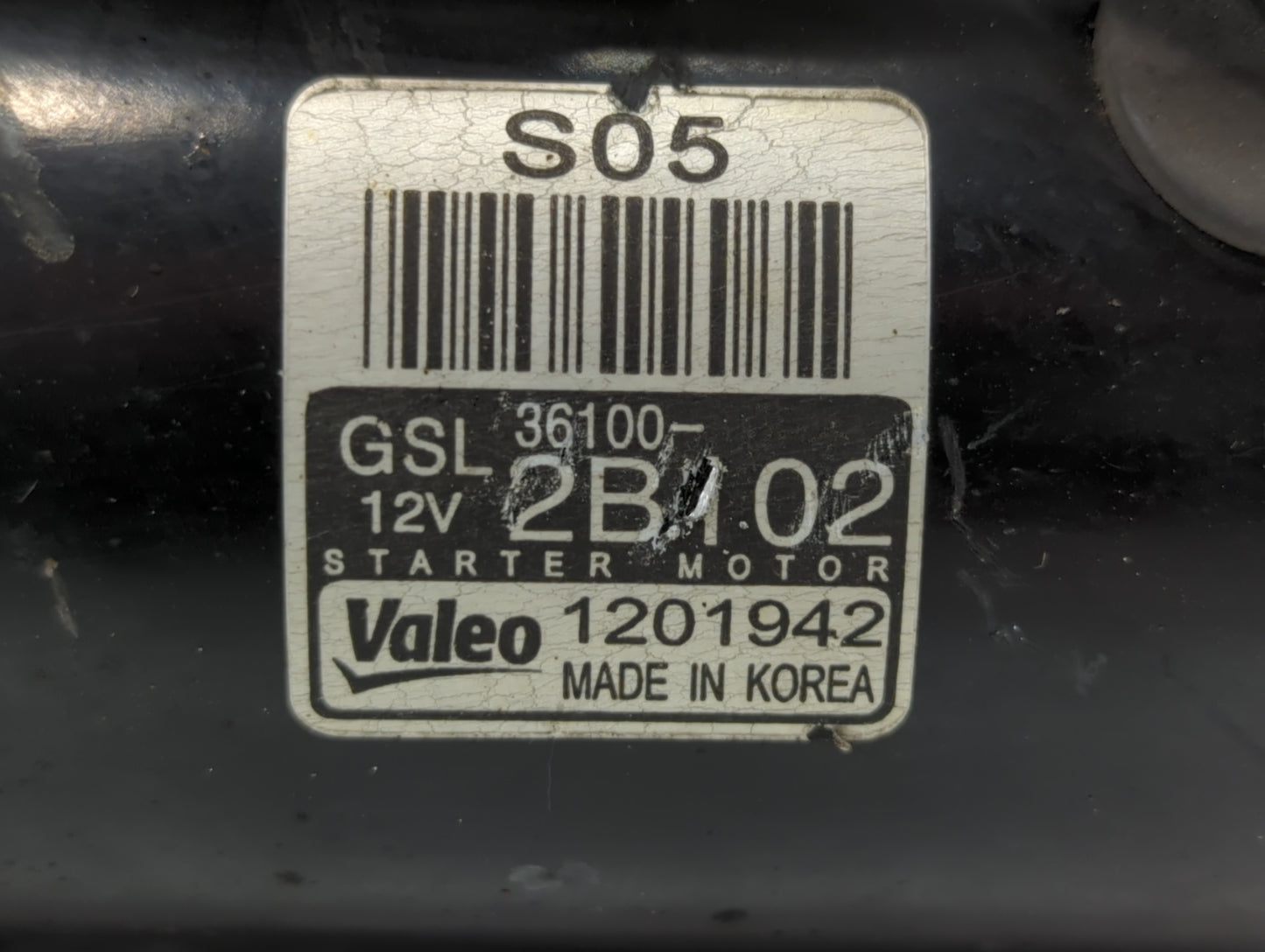 2012-2017 Hyundai Accent Car Starter Motor Solenoid OEM P/N:36100-2B102 Fits Fits 2012 2013 2014 2015 2016 2017 OEM Used Aut