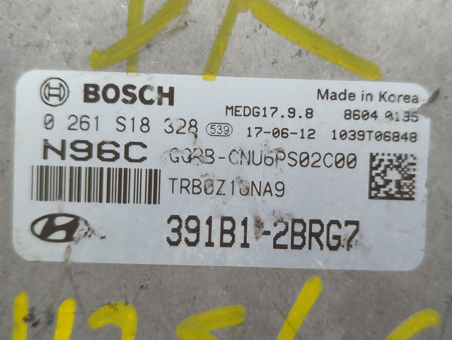 2015-2017 Hyundai Accent PCM Engine Control Computer ECU ECM PCU OEM P/N:391B1-2BRG7 39110-2BRB5 Fits Fits 2015 2016 2017 OE
