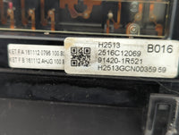 2015-2017 Hyundai Accent Fusebox Fuse Box Panel Relay Module P/N:91420-1R420 Fits Fits 2015 2016 2017 OEM Used Auto Parts - 
