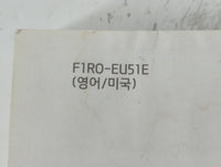 2015 Hyundai Accent Owners Manual Book Guide P/N:F1R0-EU51E OEM Used Auto Parts - Oemusedautoparts1.com