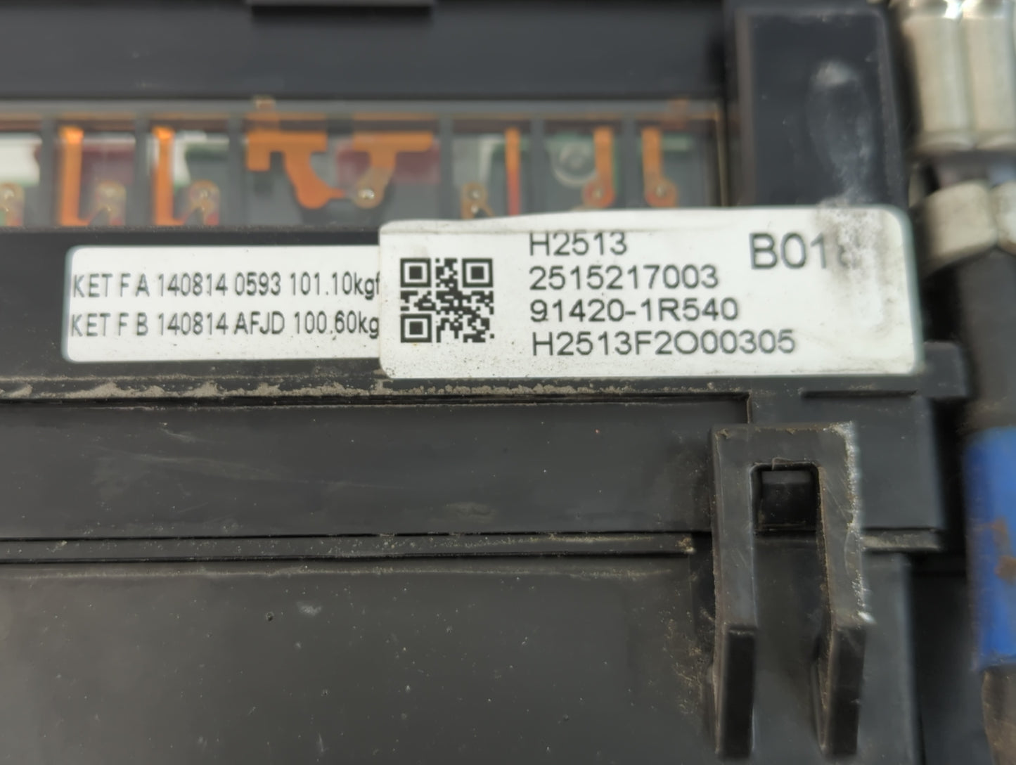 2015-2017 Hyundai Accent Fusebox Fuse Box Panel Relay Module P/N:2515217003 91420-1R540 Fits Fits 2015 2016 2017 OEM Used Au