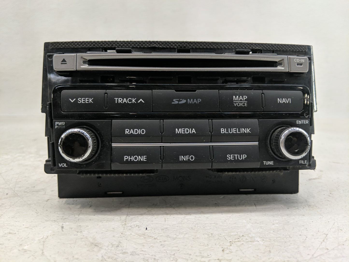 2015 Hyundai Azera Radio AM FM Cd Player Receiver Replacement P/N:96560-3V530VD4 Fits OEM Used Auto Parts - Oemusedautoparts