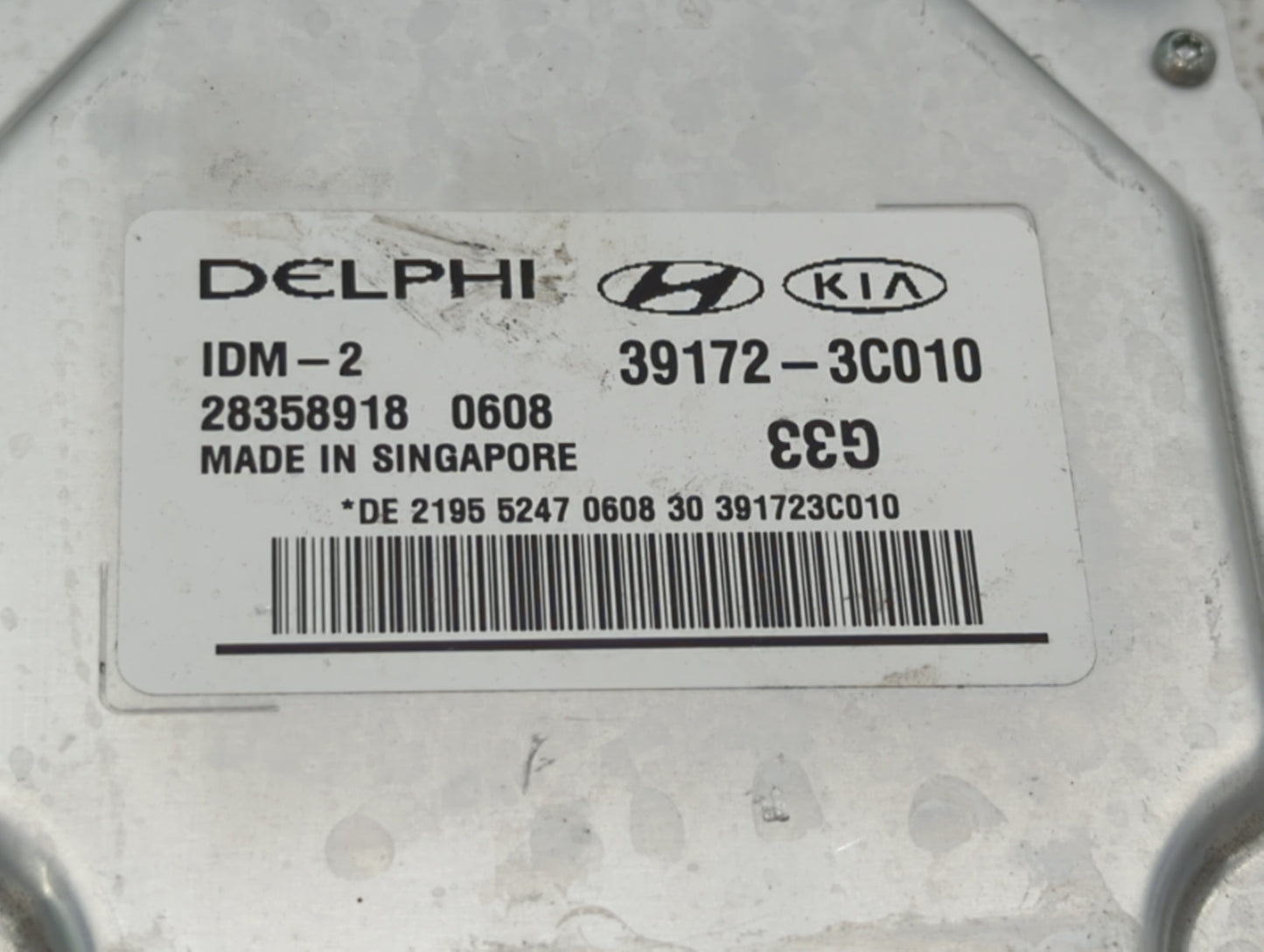 2012-2017 Hyundai Azera PCM Engine Control Computer ECU ECM PCU OEM P/N:39172-3C020 39175-3C000 Fits OEM Used Auto Parts - O