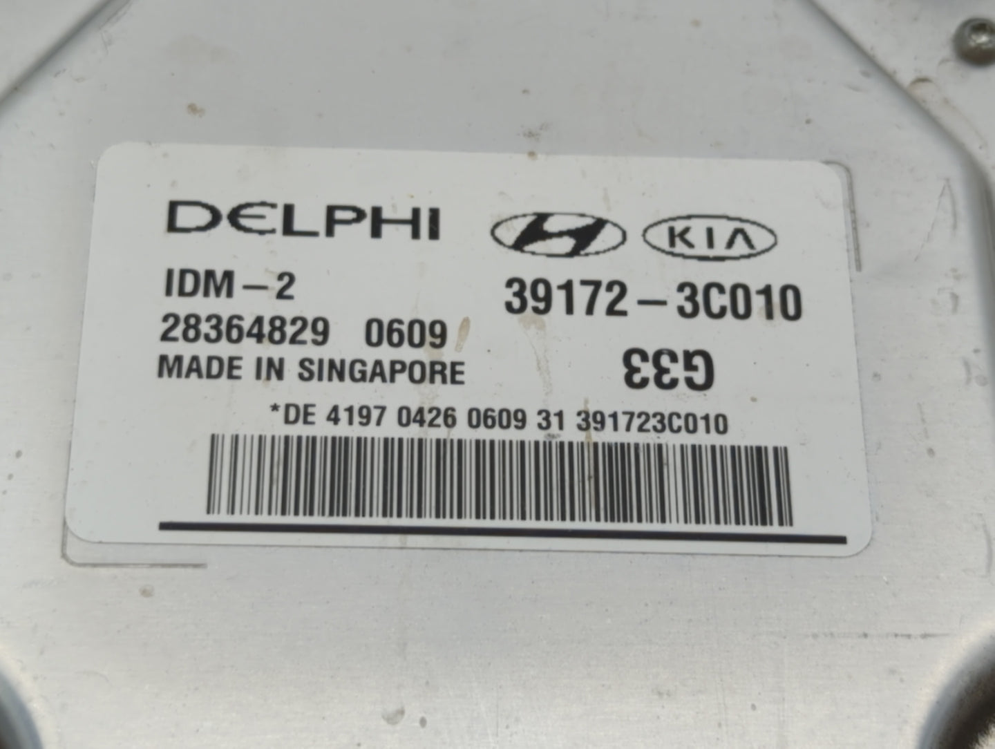 2012-2017 Hyundai Azera PCM Engine Control Computer ECU ECM PCU OEM P/N:39172-3C020 39175-3C000 Fits OEM Used Auto Parts - O