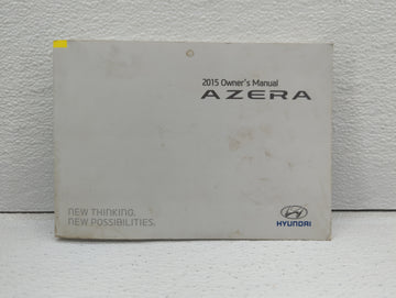2015 Hyundai Azera Owners Manual Book Guide OEM Used Auto Parts - Oemusedautoparts1.com