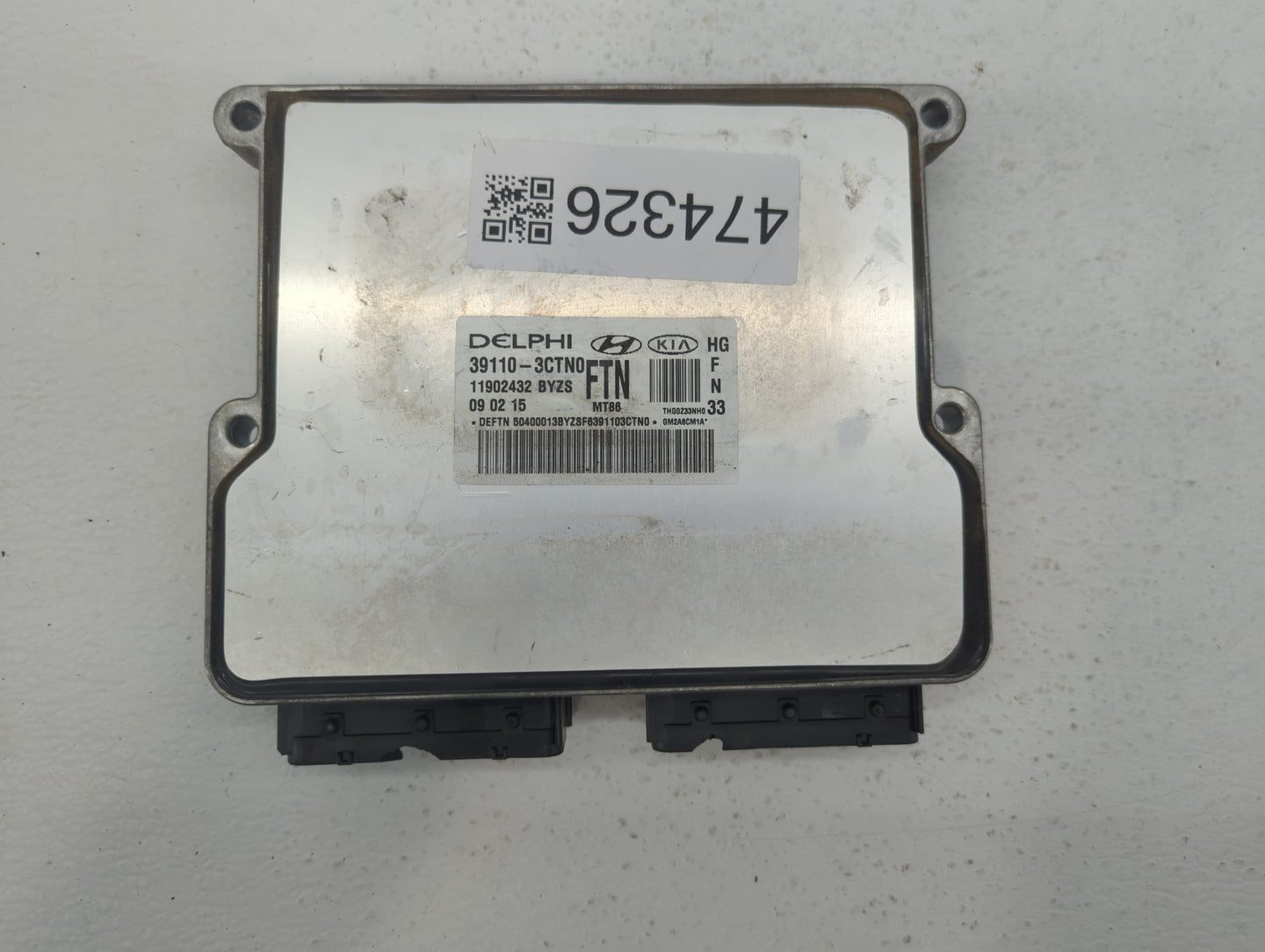 2015-2017 Hyundai Azera PCM Engine Control Computer ECU ECM PCU OEM P/N:39110-3CTN2 39110-3CTN1 Fits Fits 2015 2016 2017 OEM