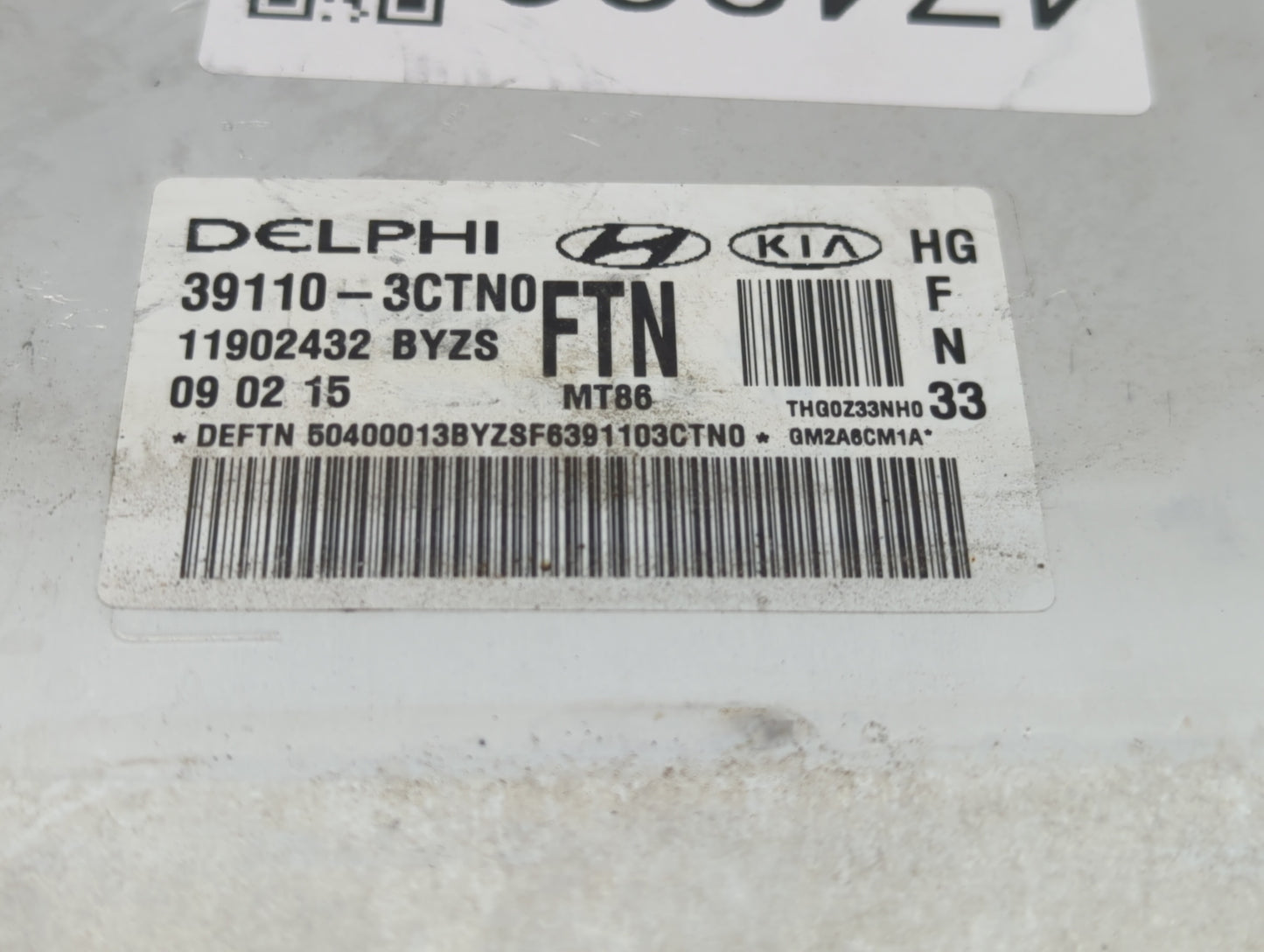 2015-2017 Hyundai Azera PCM Engine Control Computer ECU ECM PCU OEM P/N:39110-3CTN2 39110-3CTN1 Fits Fits 2015 2016 2017 OEM
