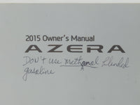 2015 Hyundai Azera Owners Manual Book Guide P/N:F3V0-EU40A OEM Used Auto Parts - Oemusedautoparts1.com