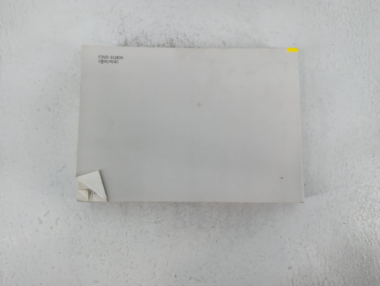2015 Hyundai Azera Owners Manual Book Guide P/N:F3V0-EU40A OEM Used Auto Parts - Oemusedautoparts1.com