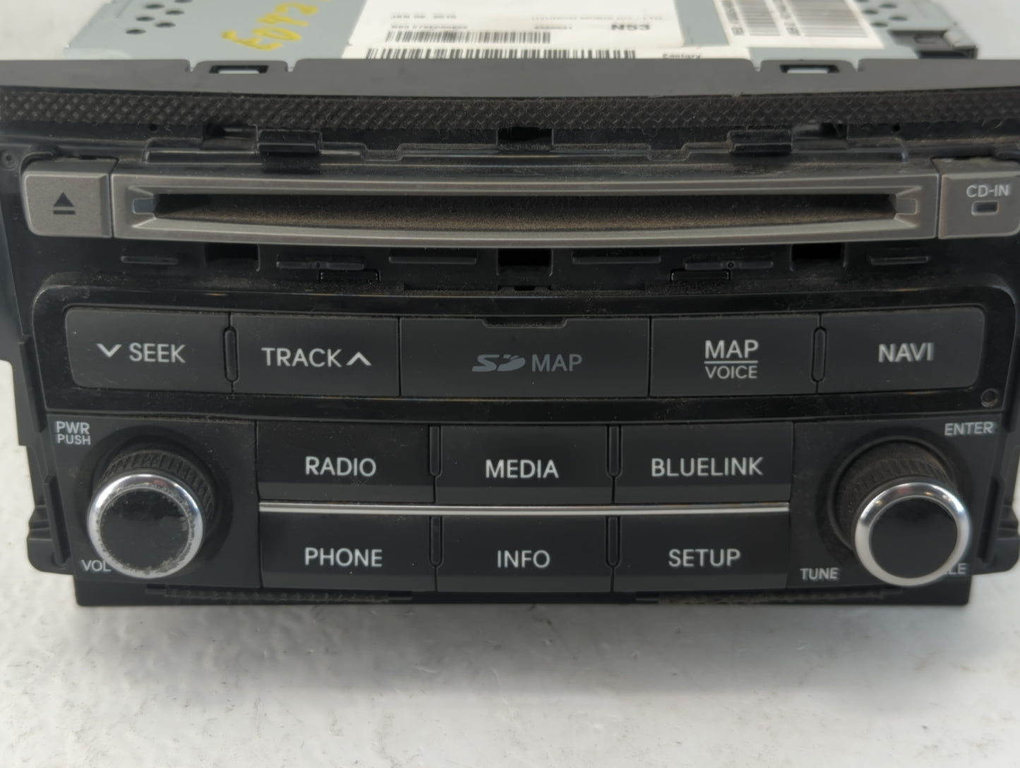 2015-2017 Hyundai Azera Radio AM FM Cd Player Receiver Replacement P/N:96560-3V530VD4 Fits Fits 2015 2016 2017 OEM Used Auto