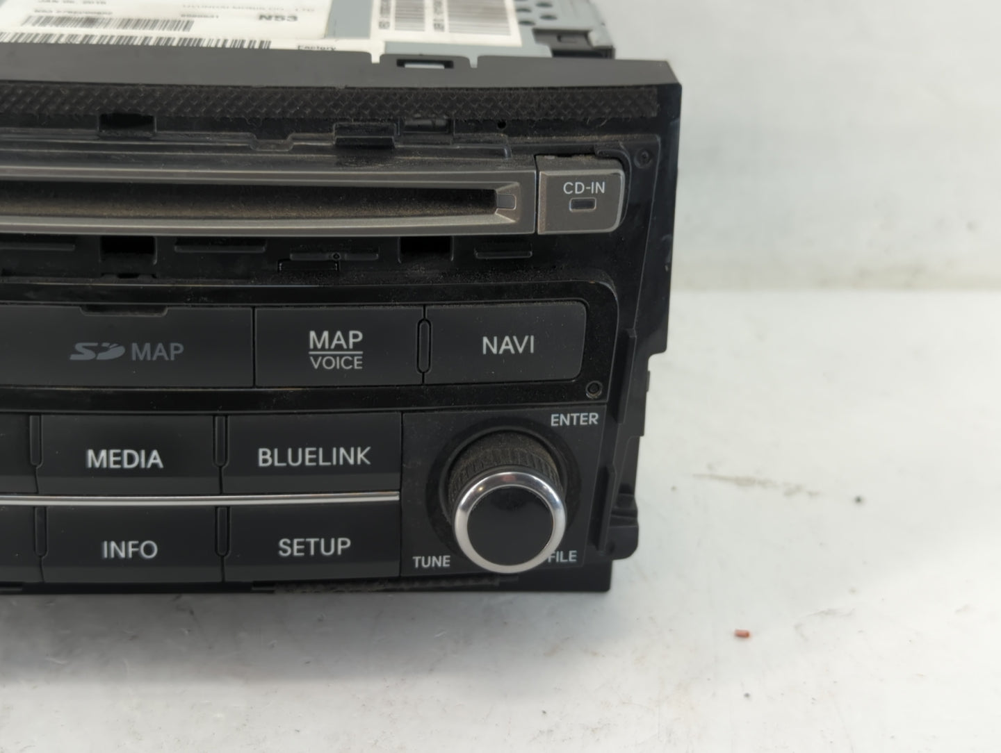2015-2017 Hyundai Azera Radio AM FM Cd Player Receiver Replacement P/N:96560-3V530VD4 Fits Fits 2015 2016 2017 OEM Used Auto