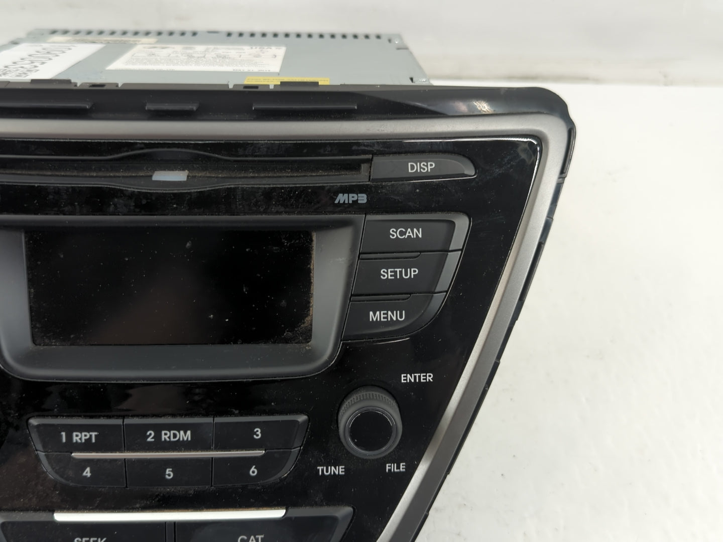 2014-2016 Hyundai Elantra Radio AM FM Cd Player Receiver Replacement P/N:96180-3X165GU Fits Fits 2014 2015 2016 OEM Used Aut