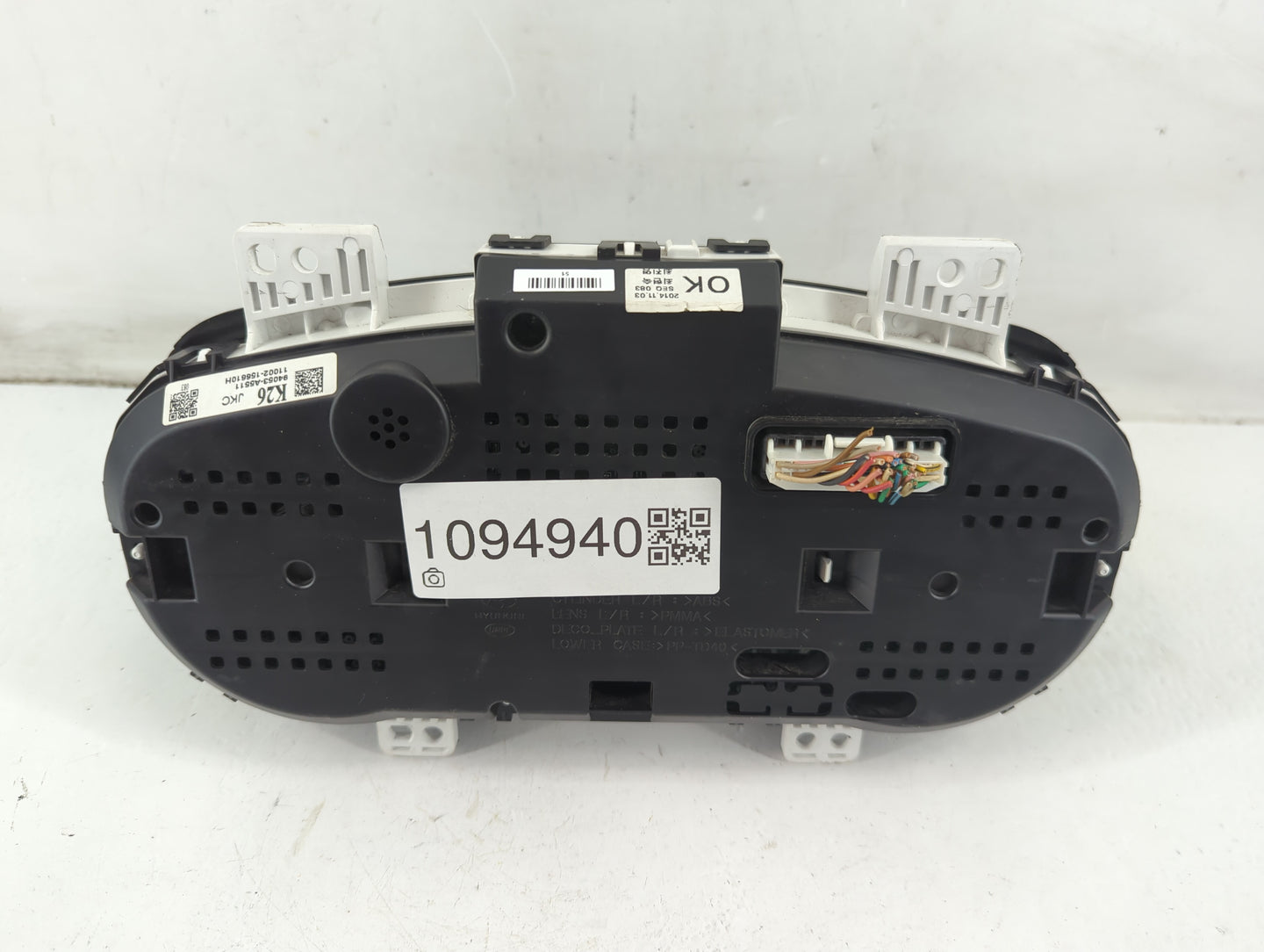 2013-2015 Hyundai Elantra Instrument Cluster Speedometer Gauges P/N:94053-A5511 Fits Fits 2013 2014 2015 OEM Used Auto Parts