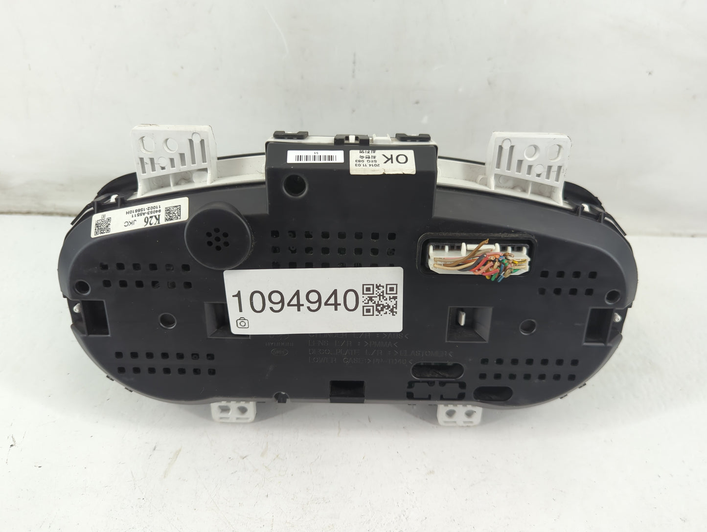 2013-2015 Hyundai Elantra Instrument Cluster Speedometer Gauges P/N:94053-A5511 Fits Fits 2013 2014 2015 OEM Used Auto Parts
