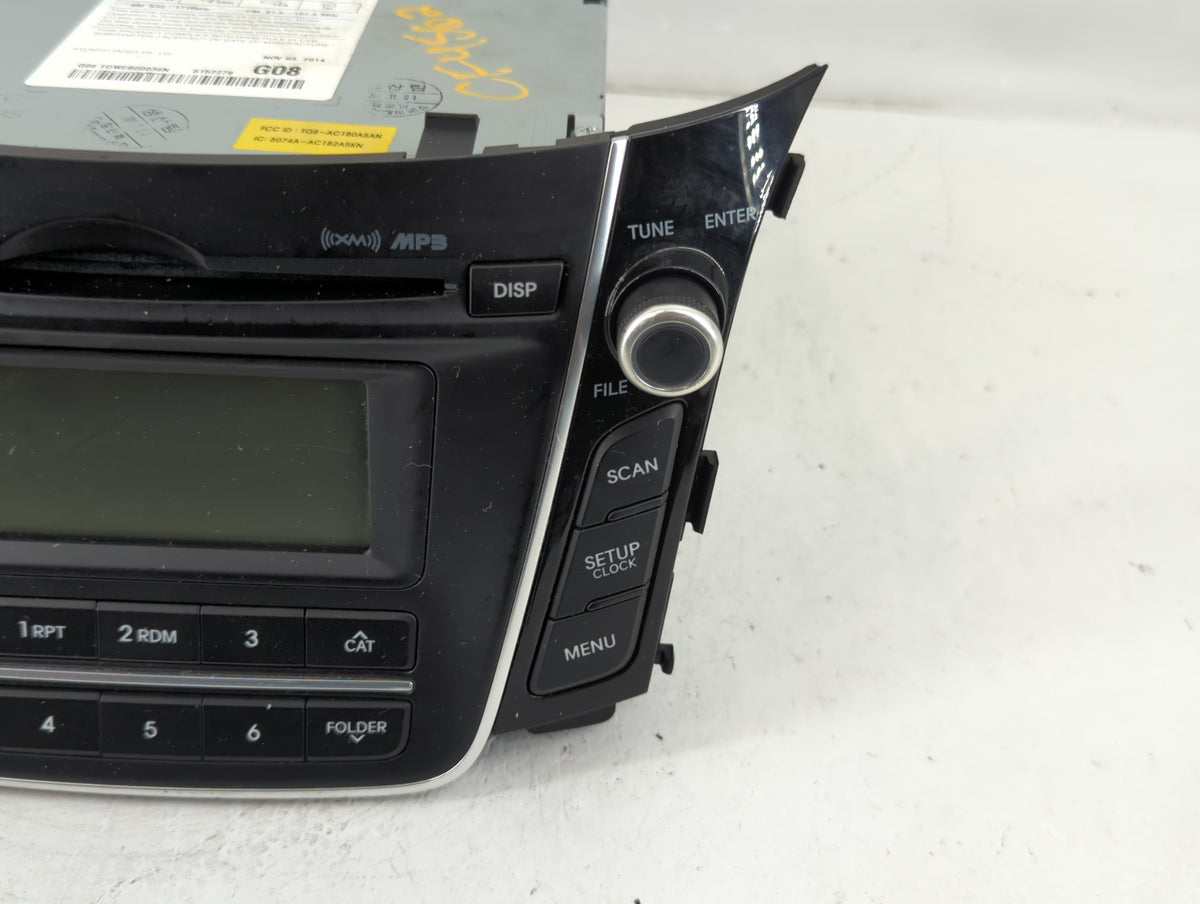2014-2015 Hyundai Elantra Radio AM FM Cd Player Receiver Replacement P/N:96170-A5160GU Fits Fits 2014 2015 OEM Used Auto Par