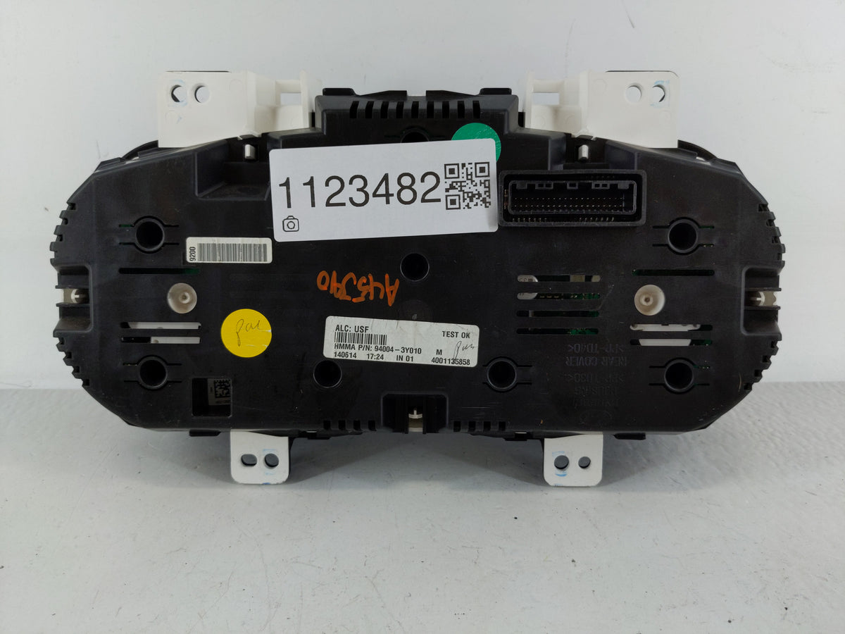 2014-2016 Hyundai Elantra Instrument Cluster Speedometer Gauges P/N:94004-3Y010 Miles: Fits Fits 2014 2015 2016 OEM Used Aut