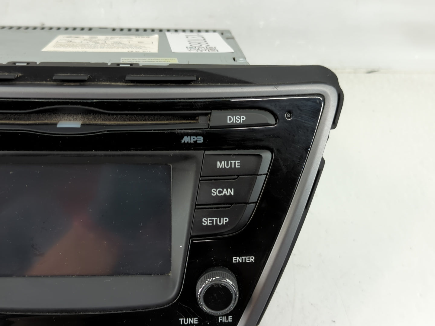 2014-2016 Hyundai Elantra Radio AM FM Cd Player Receiver Replacement P/N:96180-3X175GU Fits Fits 2014 2015 2016 OEM Used Aut