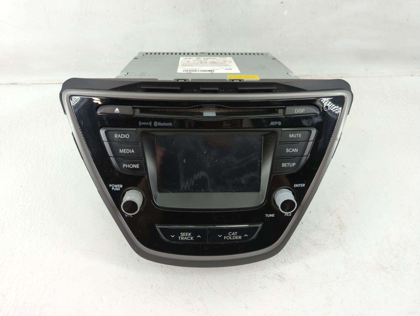 2014-2016 Hyundai Elantra Radio AM FM Cd Player Receiver Replacement P/N:96180-3X165GU Fits Fits 2014 2015 2016 OEM Used Aut