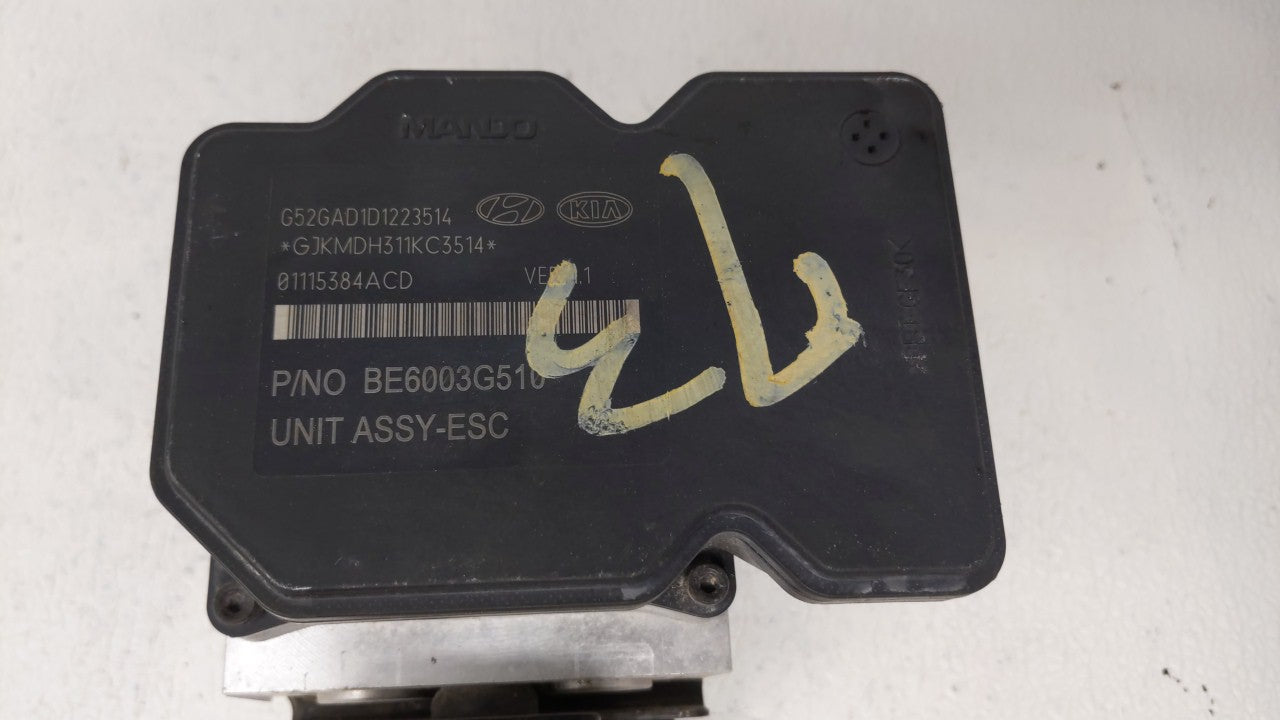 2014-2016 Hyundai Elantra ABS Pump Control Module Replacement P/N:58920-3X630 BE6003G510 Fits Fits 2014 2015 2016 OEM Used A