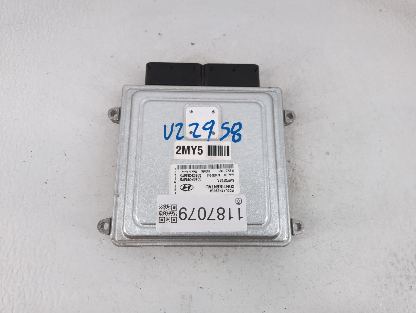2015 Hyundai Elantra PCM Engine Control Computer ECU ECM PCU OEM P/N:39102-2EMY5 Fits OEM Used Auto Parts - Oemusedautoparts
