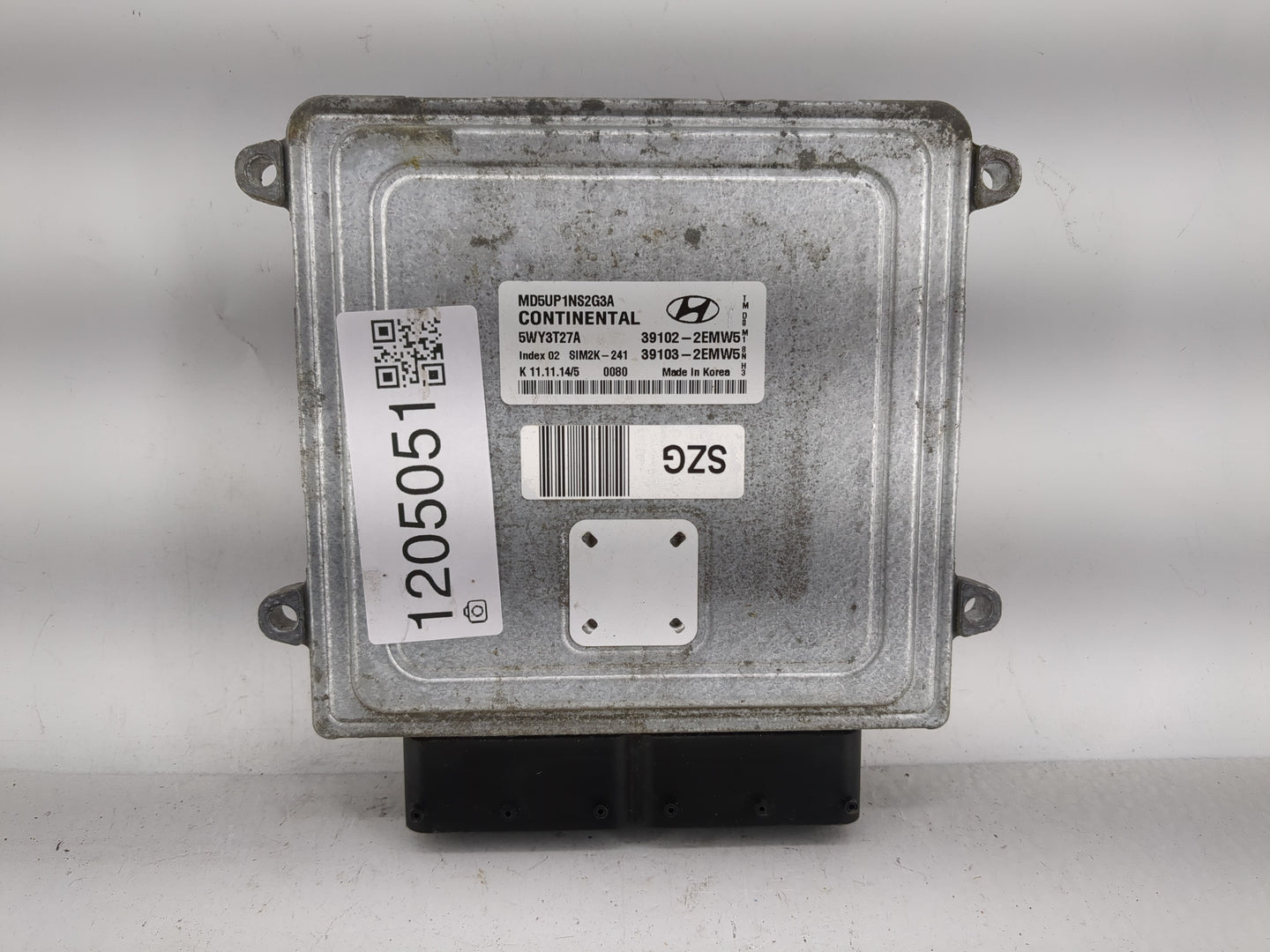 2014-2016 Hyundai Elantra PCM Engine Control Computer ECU ECM PCU OEM P/N:39102-2EMW5 Fits Fits 2014 2015 2016 OEM Used Auto