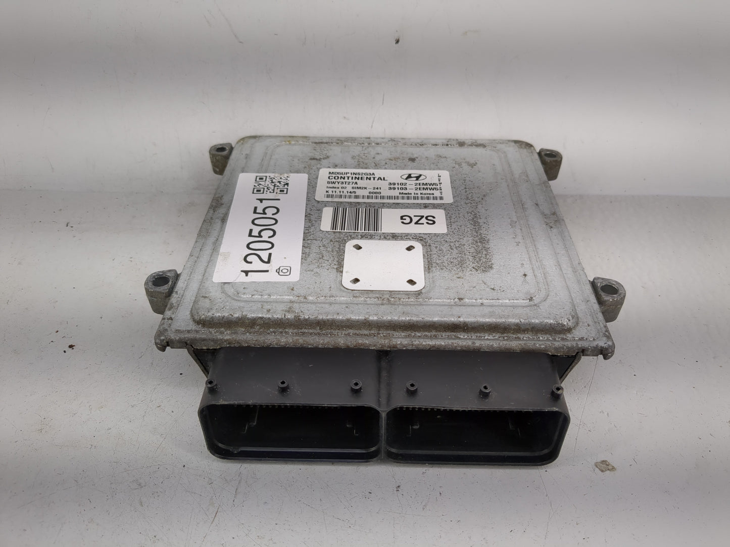 2014-2016 Hyundai Elantra PCM Engine Control Computer ECU ECM PCU OEM P/N:39102-2EMW5 Fits Fits 2014 2015 2016 OEM Used Auto