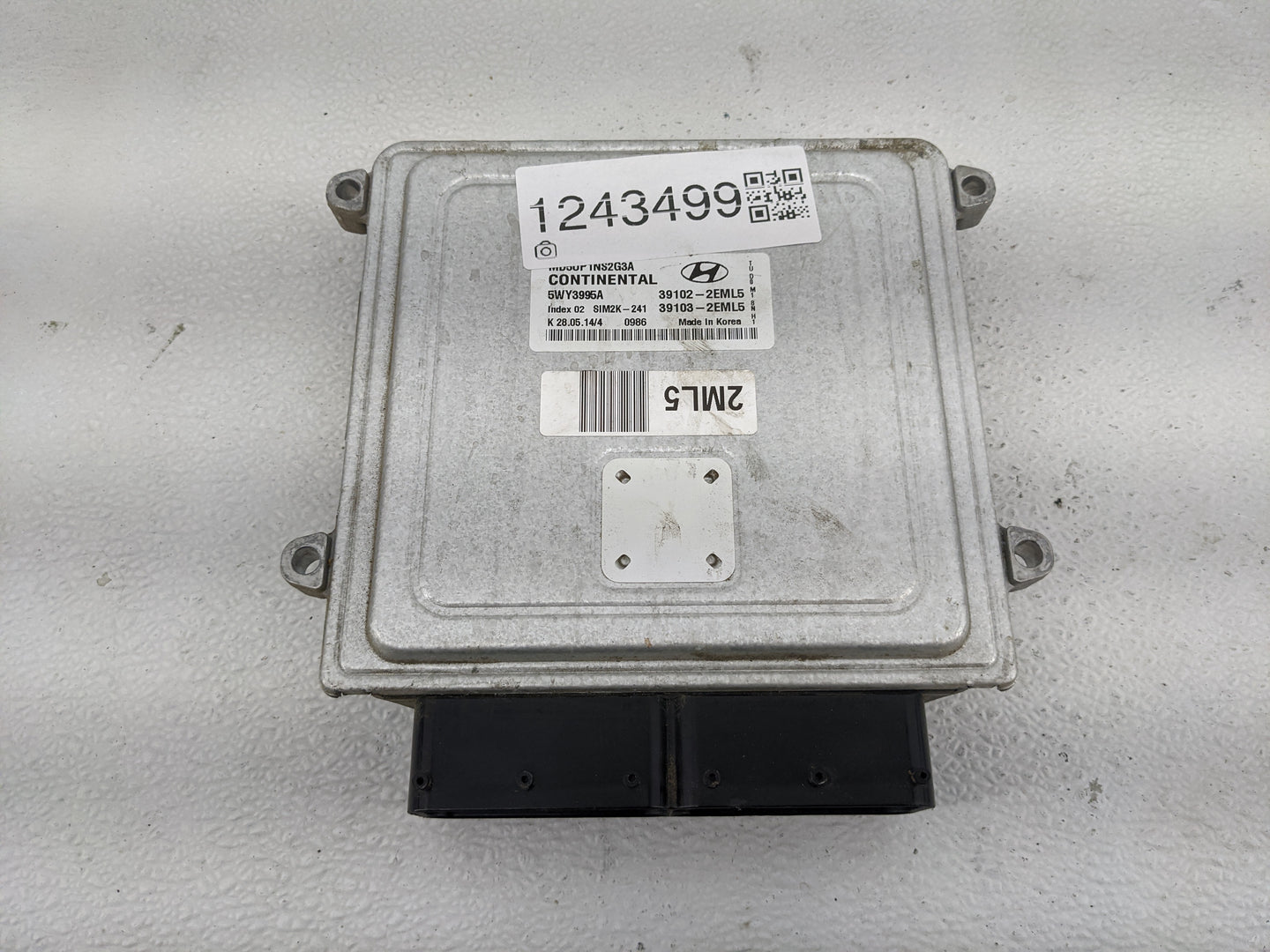 2014-2016 Hyundai Elantra PCM Engine Control Computer ECU ECM PCU OEM P/N:39131-2EMA1 Fits Fits 2014 2015 2016 OEM Used Auto