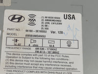 2015 Hyundai Elantra Radio AM FM Cd Player Receiver Replacement P/N:96180-3X165GU Fits OEM Used Auto Parts - Oemusedautopart